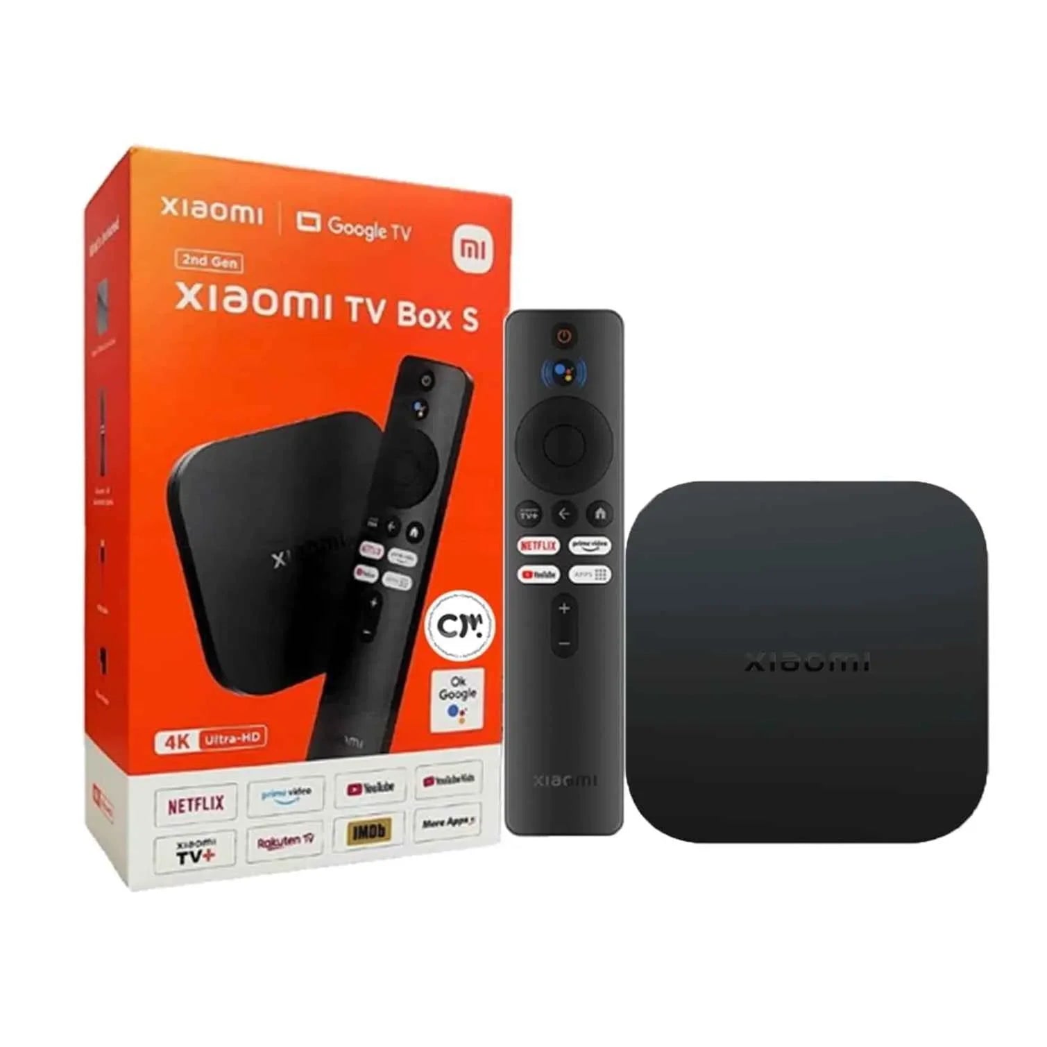 Mi Xiaomi TV Box S (2nd Gen) 4K Ultra HD Google TV - Black Mi Xiaomi TV Box S (2nd Gen) 4K Ultra HD Google TV - Black